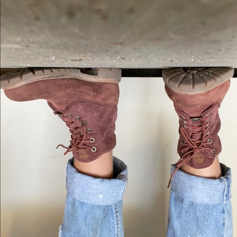 Maroon Timberlands